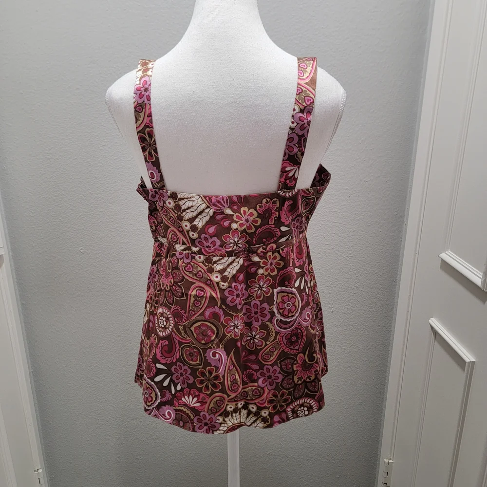 INC International Concepts Pink Floral Blouse - Picture 4 of 5